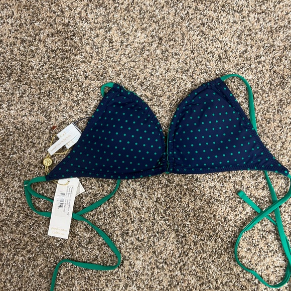 NWT reversible string bikini top size small James Draper Helen Jon - Picture 5 of 8